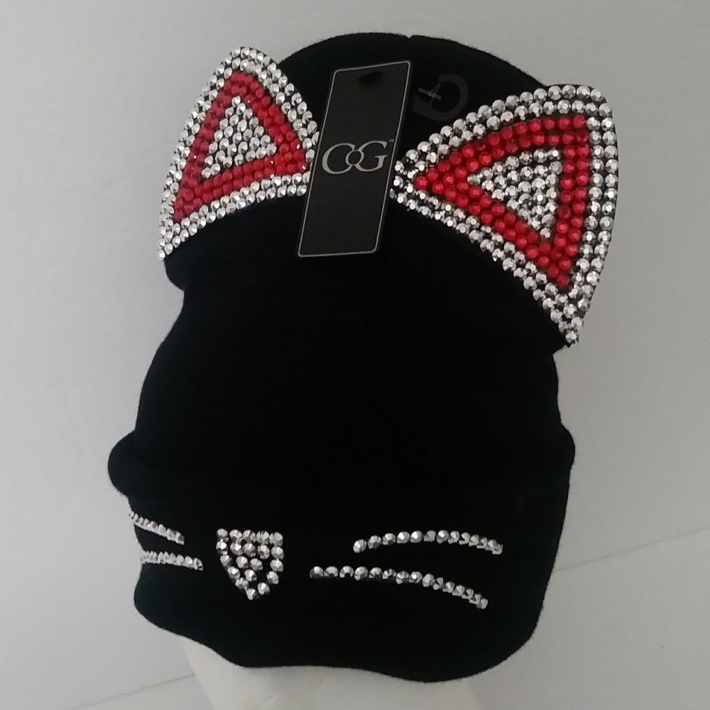 Embellished Cat Beanie Hat by CoG
